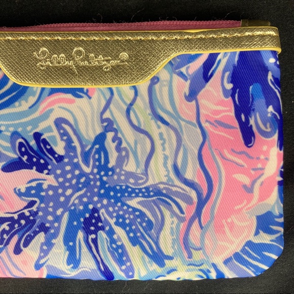 Lilly Pulitzer floral zip card case/coin pouch - Picture 4 of 10